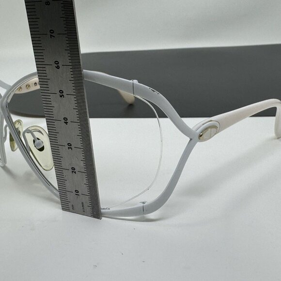 Christian Dior Vintage Sunglasses White 2056 70 Size 67mm No Lenses - Picture 15 of 16